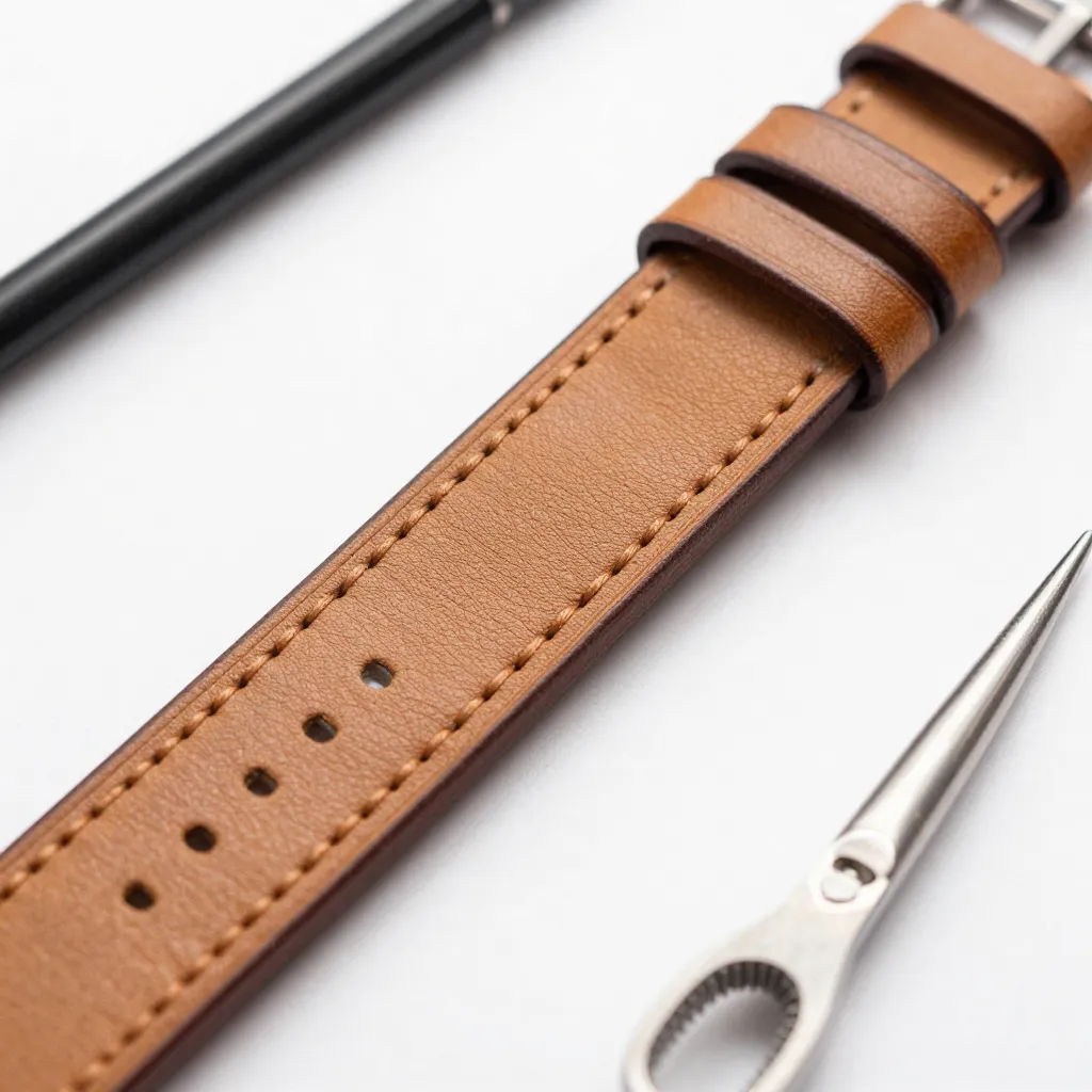 Precise edge finishing and stitch detail